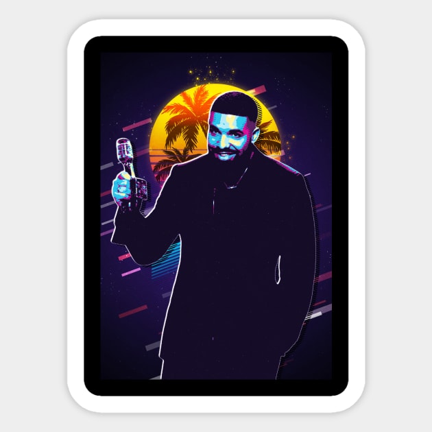 Drake Rapper Sticker by Sakent